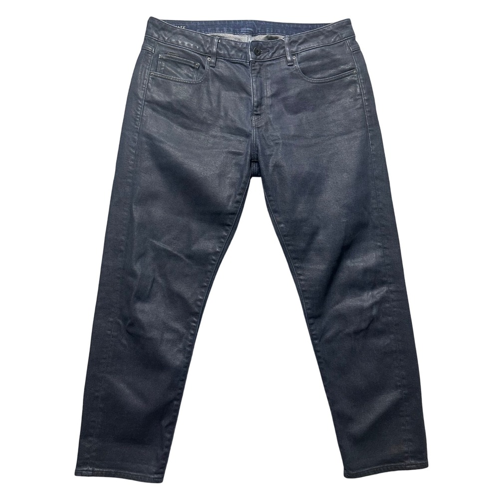 G Star Raw Kate Boyfriend Jeans Women's Dark Wash Coated‎ Size 30/30